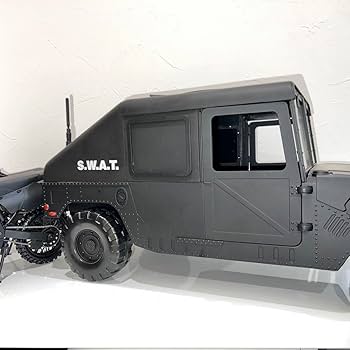 Amazon.co.jp: ハンヴィー1/6スケール swat 車とバイクセット